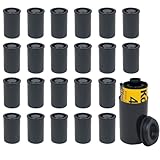Sgehai 30 Stück Filmdosen Mit Deckel,Plastikdose,Schwarze Filmdose,Filmbox,Filmdosen,Filmdosen mit Deckel,Für Wissenschaftliche Aktivitäten Filmdosen