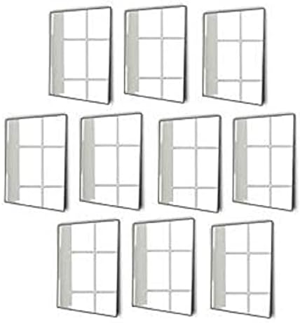 Frameless Rectangle Mirror Stick on Hallway Mirror