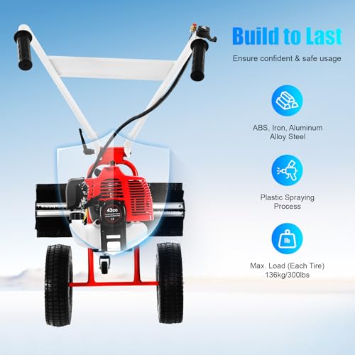 Miniatura 4 de 43cc Gasoline Lawn Sweeper, Cepillo Para Césped Artificial, Barredora Manual, Escoba Motor De Gasolina, Escoba De Motor, Barredora, Removedor De Nieve, Recogedor De Nieve