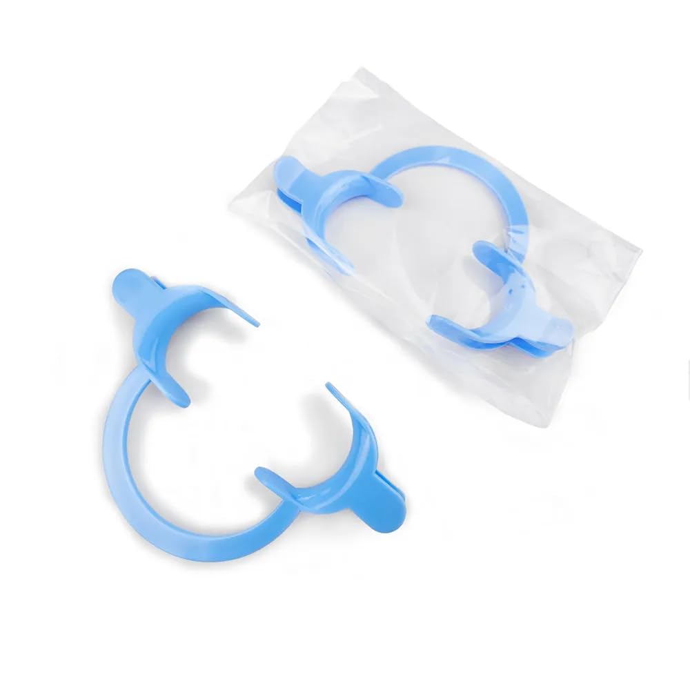 10pcs Kids C Type Teeth Whitening Cheek Retractor Mouth Opener with Holder Mouth Lip Opener (White)