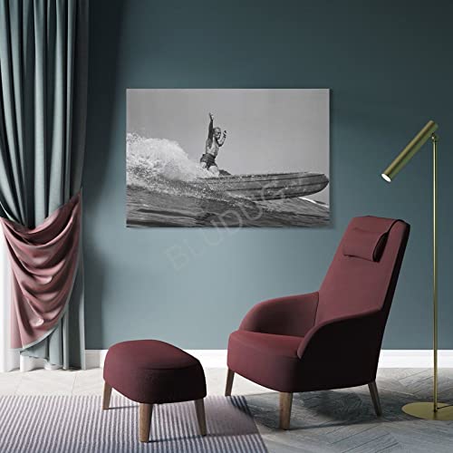 Surfer Wall Art Poster Waves Photograph Vintage Surfing Poster,Black White Surf Photo (12) - 副本 Canvas Painting Posters And Prints Wall Art Pictures For Living Room Bedroom Decor 24X36Inch(60X90Cm) #TOP3
