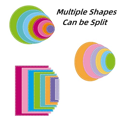 Cutting Dies Stencil Metal Template Molds, Yifarube 3 Different Shapes Of Die Cuts (Rectangle, Circle & Ellipse) Embossing Tools For Scrapbooking Diy Craft Dies #TOP1