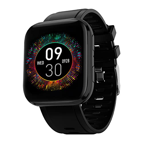 LAXASFIT G19 Smart Watch, 28 Sport Modes Fitness Tracker with Wireless Charge NFC Fucntion, 1.69" Full Touch HD Smartwatch with Heart Rate, SpO2, Sleep Monitor for Men Women, IP68 Waterproof (Black)