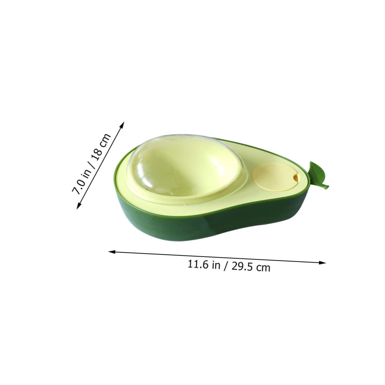 Haushalts Katzennapf aus Abs, Avocadoförmig für Katzen