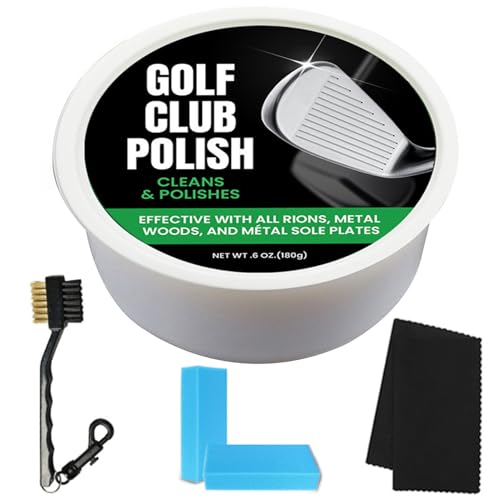 Kit de limpieza de palos de golf con cepillo para ranuras de metal y zinc