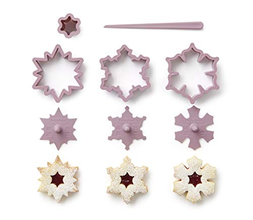 Betty Bossi Cookie Cutter Snowflake - Ausstechform für Spitzbuben in Schneeflocken-Form - Hochwertiger Plätzchen-Ausstecher Cover