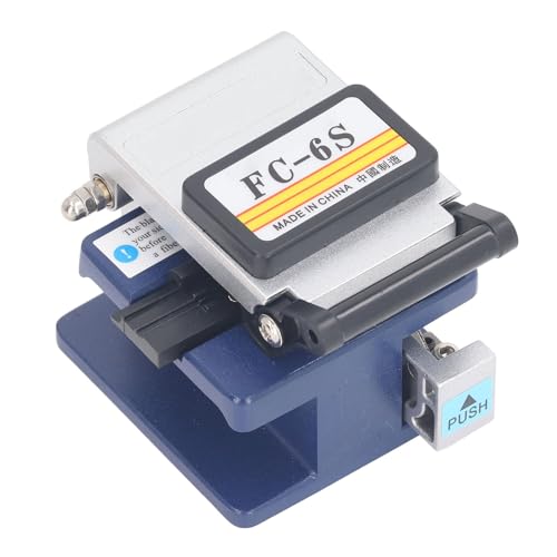 Jeffergarden Cuchilla de Fibra óptica, Herramienta de Aleación de Aluminio, Alta Precisión, Corte Multifuncional para FTTH y Empalme en Frío