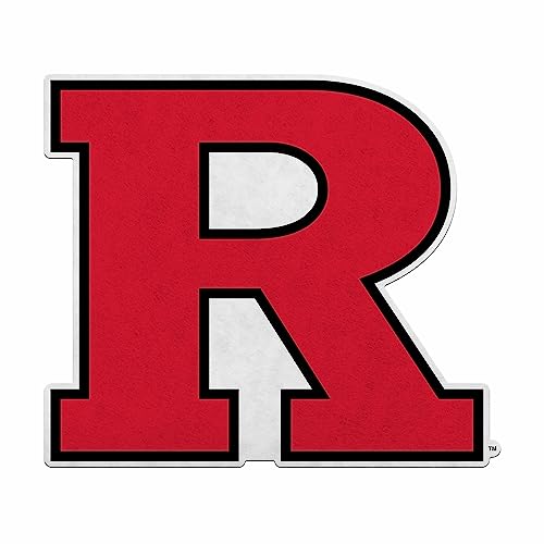 Rico Industries NCAA Rutgers Scarlet Knights Primary Shape Cut Pennant - Home and Living Room Décor - Soft Felt EZ to Hang