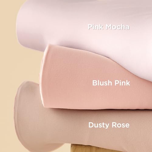 Image of Bedsure Duvet Cover Queen Size, 3Pcs Double Brushed Bedding Set, Blush Pink | For Kids & Adults, 90 inchx90 inch Comforter Cover, Hotel Luxury, All Season, Breathable, Easy Care, Lightweight, Zipper Closure