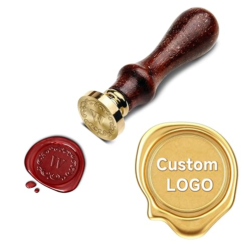 Custom Wax Seal Stamp with Wooden Handle Personalized Wedding Invitation Stamp Custom Logo Stamp for Branding Gift Wrapping & Envelopes Professional Crafting Tool Idea and Graduation Gift.
