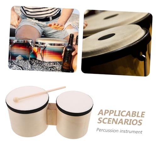 Bongos de percussion à main pour apprendre le rythme facilement en bois