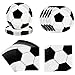 96pcs Soccer Party Supplies Soccer Plates and Napkins Soccer Theme Birthday Tableware Include 48pcs Plates and 48pcs Napkins, Serves 48 Guests