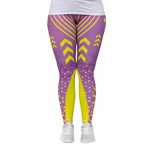 cosey - Neon Line Leggings - knallige Farben- in verschiedenen Leuchtend bunten Designs (Einheitsgröße) (Neon Sport)