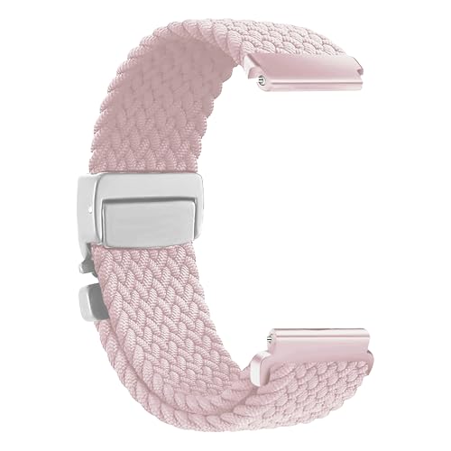 Image of ACM Watch Strap Woven Braided Clipper 22mm compatible with Universal 22mm Size Replacement Strap Smartwatch Adjustable Belt Band