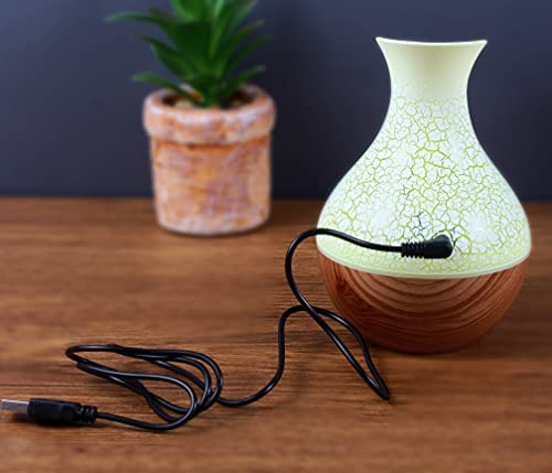 Umidificador Purificador De Ar Ultrassónico com Aromatizador Portátil Difusor de Aroma Usb Led (Amar