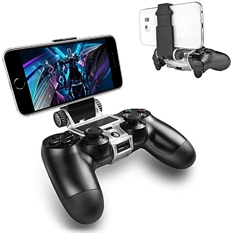 ADZ PS4 Controller Phone Mount Holder Clamp Smart Clip for PS4 Slim and PS4 Pro Controller Perfect for PS4 Remote Play Cover