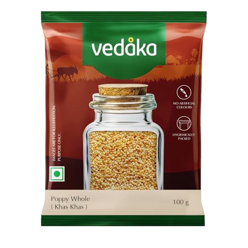Image of Amazon Brand- Vedaka Poppy Seeds | 100 g | Khas Khas Whole | No Added Colours Or Preservatives