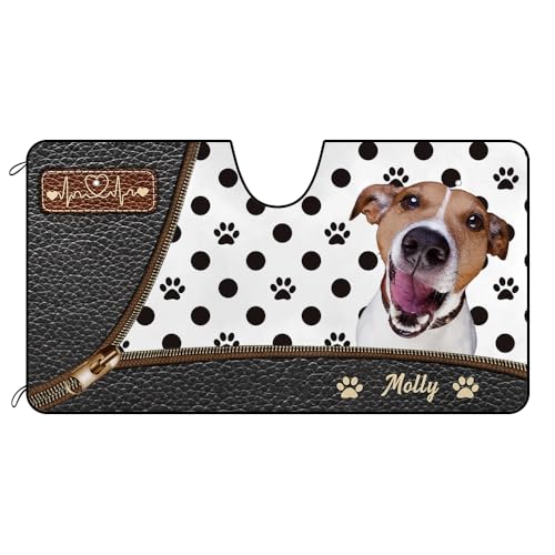 Parasol Coche Delantero de Perro Jack Russell para Proteger el Salpicadero del Sol