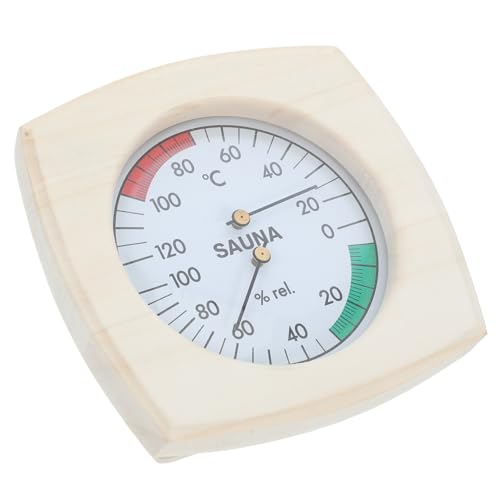 UPKOCH Termómetro Higrómetro para Sauna Medidor De Temperatura y Humedad Accesorios para Baño De Vapor para Sauna Interior