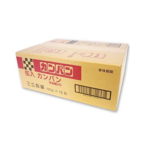 三立製菓 缶入カンパン 100g×12