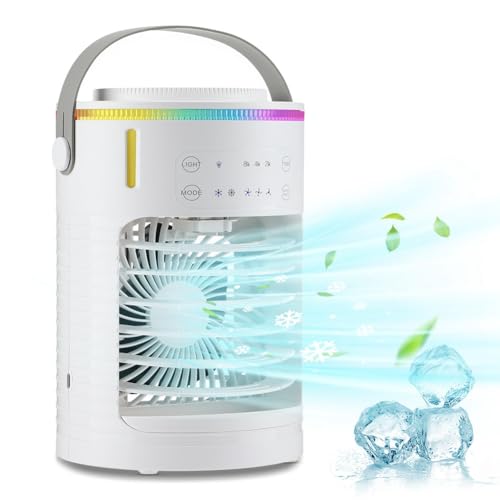 Ventilateur de climatisation USB à 3 vitesses avec batterie rechargeable - 4