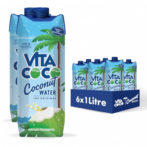 Vita Coco Coconut Water, Pure Original, Refreshing Coconut Taste, Natural Electrolytes, Vital Nutrients, 33.8 Oz (Pack of 12)