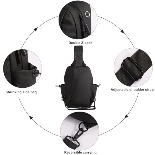 sling bag sling backpack shoulder bag sling bag with water bottle holder chest bag crossbody shoulder bag4