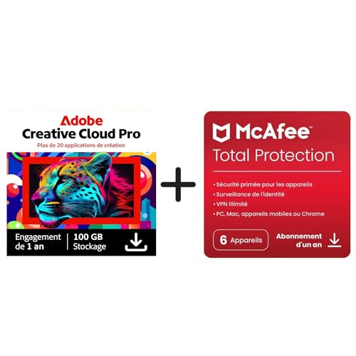 Adobe Creative Cloud All Apps & McAfee Total Protection...