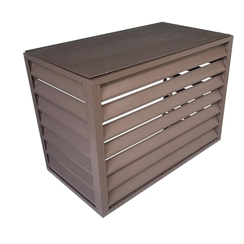 Housse de protection pour climatiseur extérieur en aluminium pour habiller élégamment le jardin