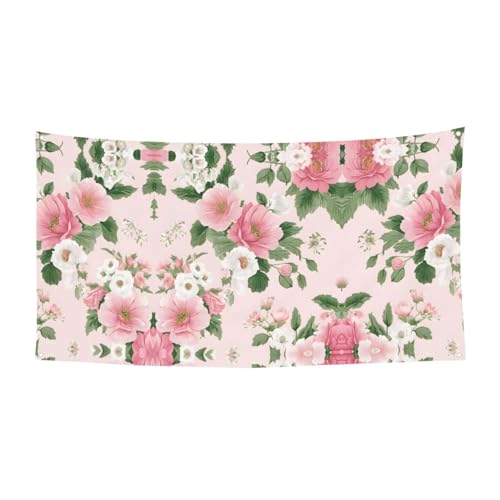 MINDBBDFJ Plant Floral Flowers Print Banners And Signs For Outdoor/Indoor,Personalized Banner Customizable Parties Halloween Banner (180x90cm)