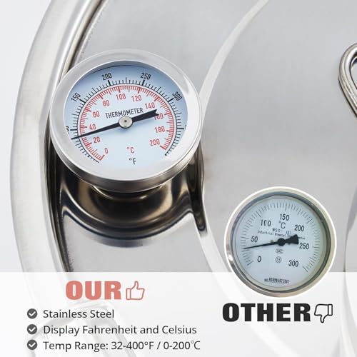 10 Gal / 38l Stainless Steel Distiller for Home Use, Complete Distilling Kit with Built-in Thermometer, Multi-Purpose Home Brewing and Distillation Equipment by IDEALHOUSE - Image 5