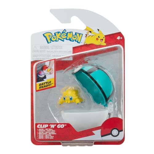 Pokémon PKW3632 Clip'n'Go Poké Ball - Bola Oficial Poké Ball con Figura de 5 cm