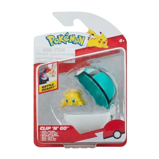 Pokémon PKW3632 Clip'n'Go Poké Ball - Bola Oficial Poké Ball con Figura de 5 cm
