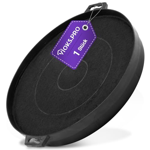 Viоks.pro Aktivkohlefilter Kohlefilter für Dunstabzugshauben Ø 210mm Ersatz für Bosch 00353121 DHZ5140 AEG 9029793719 Whirlpool 484000008579 481281718524 Dunstabzug Filter mit Bajonettverschluss