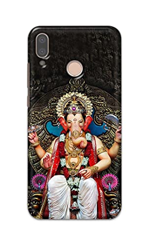 Image of PRINTFIDAA Lord Ganesh Bappa Moriya Printed Designer Hard Back Case Cover for Huawei P20 Lite /Huawei Nova 3e, ANE-LX1, ANE-LX2, ANE-LX3, ANE-LX2J -(SF) MVN1010