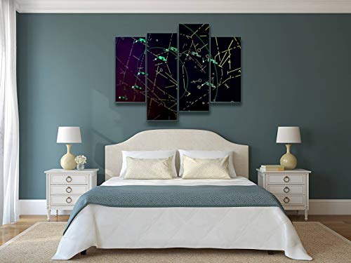 Air Traffic Control Radar Canvas Wall Art Hanging Paintings Modern Artwork Abstract Picture Prints Home Decoration Gift Unique Designed Framed 4 Panel #TOP1