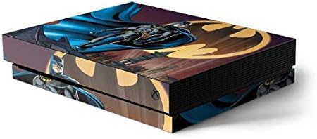 Skinit Decal Gaming Skin Compatible with Xbox One X Console - Officially Licensed Warner Bros Batman in The Sky Design