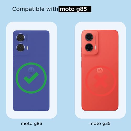 Image of Pikkme Back Cover for Motorola Moto G85 5G Mag-Safe Shockproof PC + TPU | Protective Case Magnetic Support | Bumper Case (Transparent Mag-Safe)