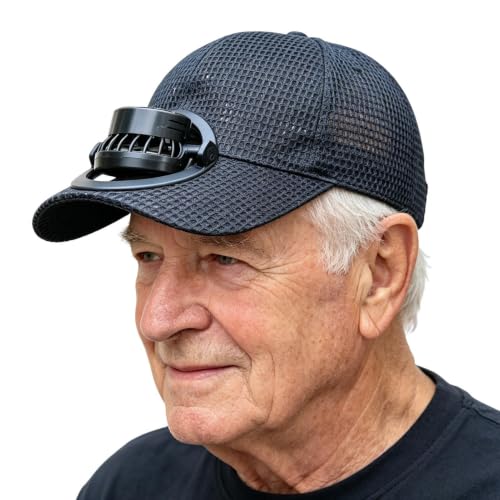 Casquette avec ventilateur solaire pour randonnée et pêche d'été