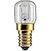Produktbild Unbekannt Kühlschrankbirne, Speziallampe für Haushaltsgeräte, E14, 230V, 15W, klar, 78Lm (3 Stück)
