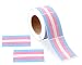 Transgender Pride Stickers on a Roll - Rectangle Shaped (250 Stickers) - Support LGBT Causes