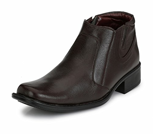 Image of MACTREE Men's Premium Mid Top Zipper Formal Shoes 45210