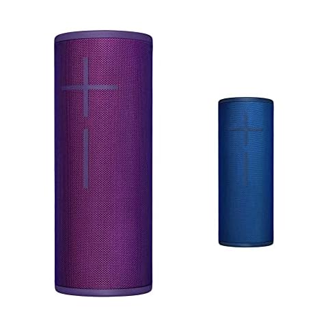 Ultimate Ears MEGABOOM 3 Sound Tabletop Speakers, Bluetooth Purple & Ultimate Ears MEGABOOM 3 Tabletop Speaker, Bluetooth Blue Cover