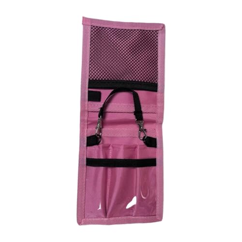 WNDUOKXH Bolsa de enfermera, organizador de material médico para gerentes, veterinarios y asistentes médicos, color negro, Rosa, 11.5 x 26 cm