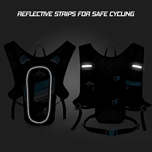 DECDEAL Pacote de Hidratação 5L Mochila Colete de Hidratação Respirável Super Leve Para Corrida Ao A