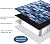 XUANINY Peel and Stick Tile Backsplash Self- Adhesive Wall Tiles Aluminum Mosaic Sticker for Kitchen (11.33"x11.92" Per Sheet, Pack of 10 pcs) (Rectangle Blue Mix)