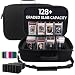 Camkinger Graded Card Storage Box, PSA Slab Card Case for Graded Cards Sports Cards, Baseball Trading Card Case Holder Fits PSA, CSG, BGS and Top Loaders, Waterproof EVA Card Case