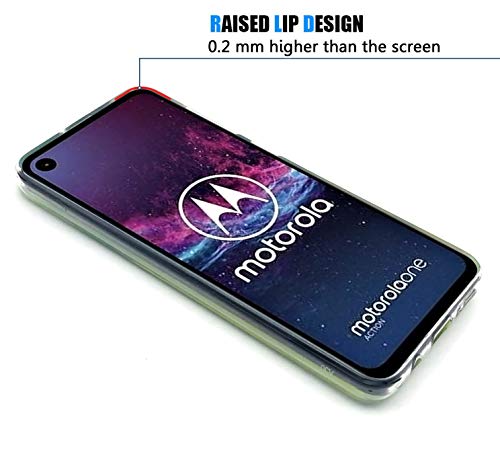 Vensen Liquid Fluorescent Case For Motorola Moto One Action/Moto P40 Power Soft Tpu Luxury Glow In The Darkness Noctiluncen Luminous Neon Sand Case Fit P40Power (Green) #TOP5