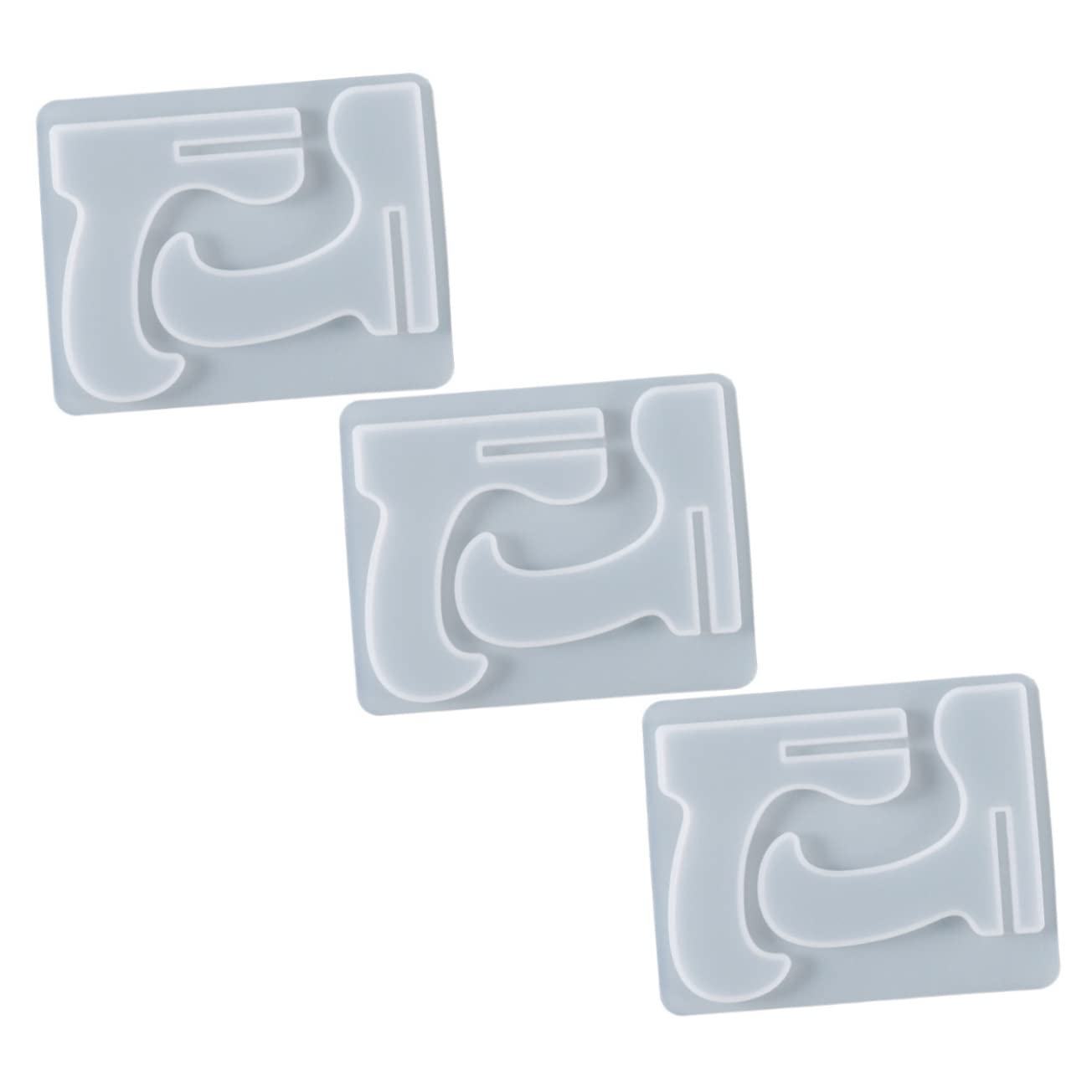 Moule en résine époxy pour support de téléphone en silicone durable Lot de 3