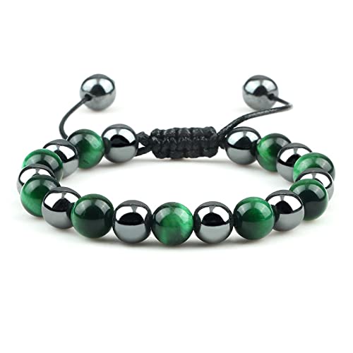 Bracelets en pierre d'oeil de tigre fait main le cadeau idéal pour hommes et femmes